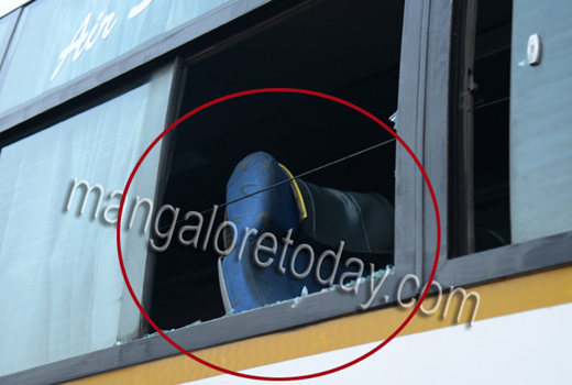 bus damaged